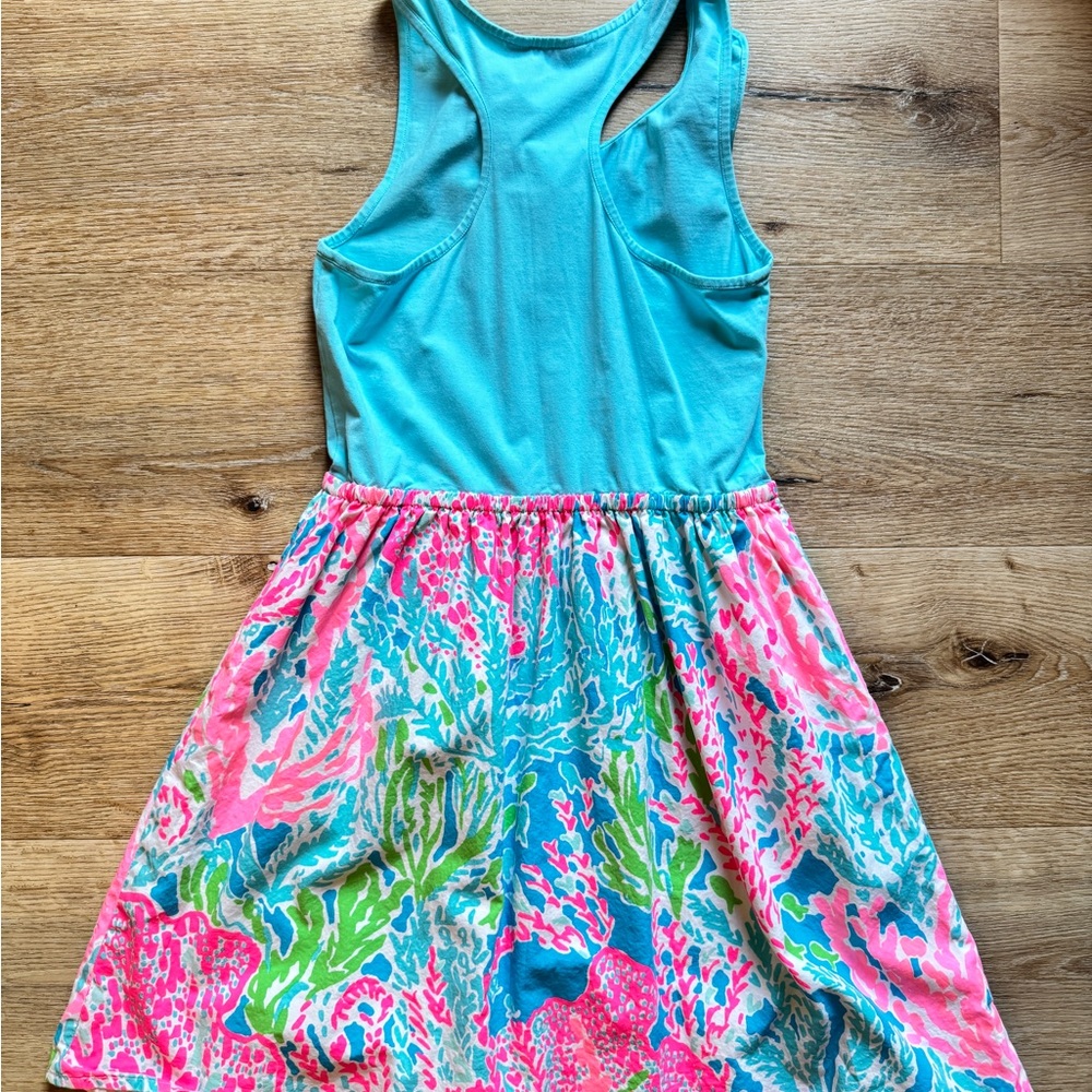 Lilly Pulitzer Racer Back Dress with Ruffle Detail - Picture 2 of 3